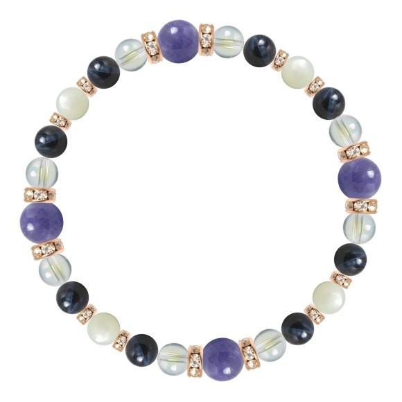 パワーストーン ブレスレット タンザナイト・ブルータイガーアイ（ホークスアイ） 仕事運 誕生石 12月 願望成就 金運 |  | 01