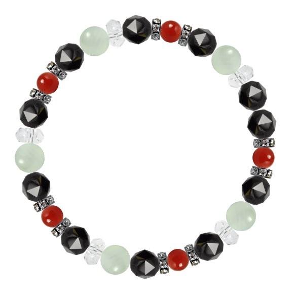 パワーストーン ブレスレット グリーンカルサイト・カーネリアン 仕事運 人間関係 誕生石 7月 願望成就 |  | 01