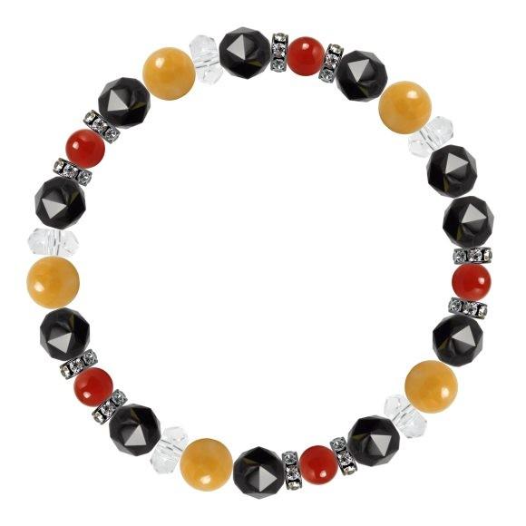 パワーストーン ブレスレット オレンジカルサイト・カーネリアン 仕事運 人間関係 誕生石 7月 願望成就 |  | 01