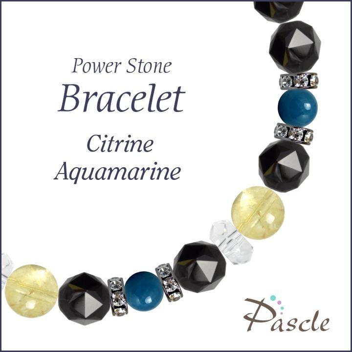 リアル 誕生石 金運 仕事運 ダークブルー シトリン アクアマリン ブレスレット パワーストーン プレゼント 誕生日 天然石 ダークブルー アクアマリン シトリン 11月 結婚運 3月 家庭円満 メンズアクセサリー