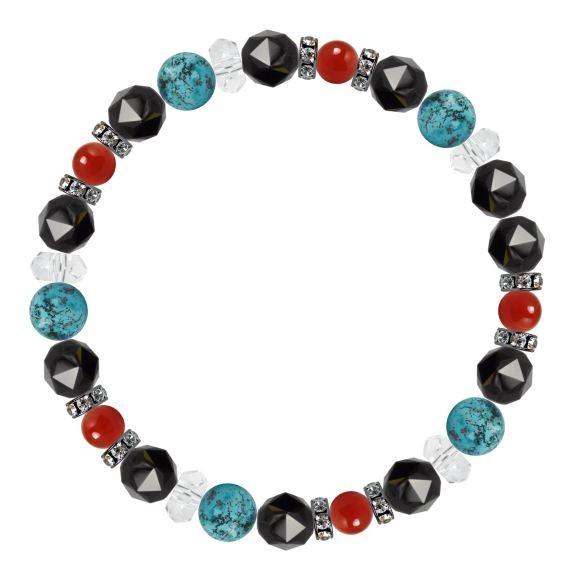 パワーストーン ブレスレット クリソコラ・カーネリアン 家庭円満 人間関係 仕事運 誕生石 7月 願望成就 |  | 02