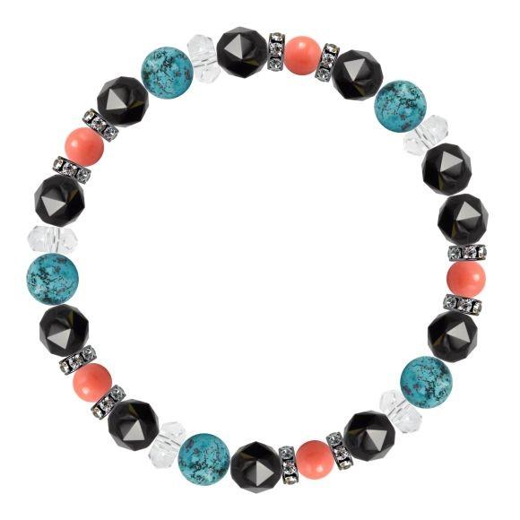 パワーストーン ブレスレット クリソコラ・ピンクコーラル 家庭円満 人間関係 安産・子宝 誕生石 3月 癒し |  | 02