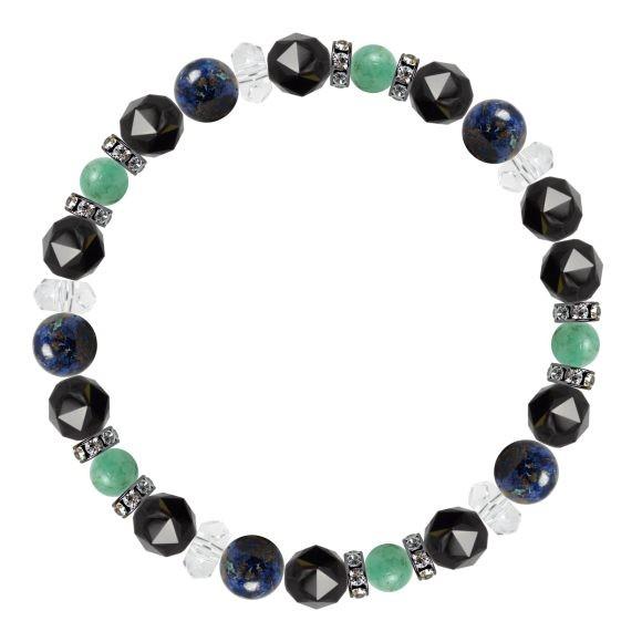 パワーストーン ブレスレット クリソコラ・エメラルド 家庭円満 人間関係 恋人・夫婦円満 誕生石 5月 |  | 01