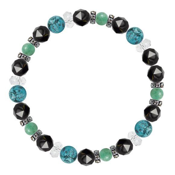 パワーストーン ブレスレット クリソコラ・エメラルド 家庭円満 人間関係 恋人・夫婦円満 誕生石 5月 |  | 02