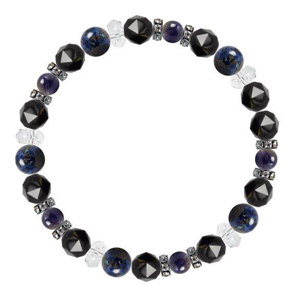 パワーストーン ブレスレット クリソコラ・アイオライト 家庭円満 人間関係 仕事運 結婚運 誕生石 3月 |  | 01