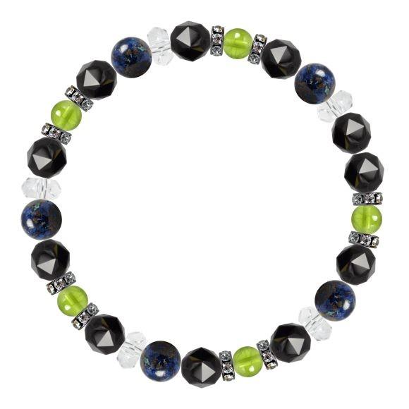 パワーストーン ブレスレット クリソコラ・ペリドット 家庭円満 人間関係 誕生石 8月 恋人・夫婦円満 |  | 01