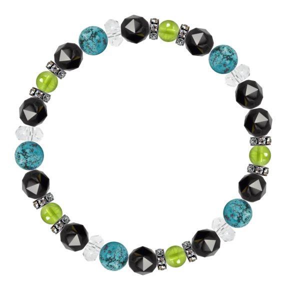 パワーストーン ブレスレット クリソコラ・ペリドット 家庭円満 人間関係 誕生石 8月 恋人・夫婦円満 |  | 02