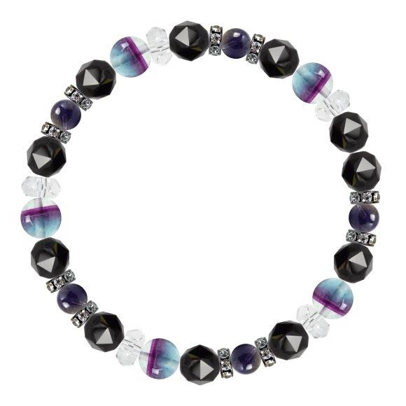 パワーストーン ブレスレット レインボーフローライト・アイオライト 仕事運 癒し 結婚運 誕生石 3月 |  | 01