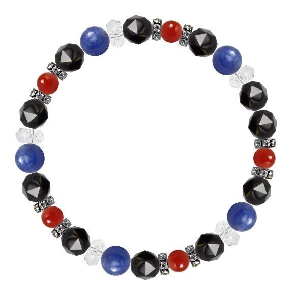 パワーストーン ブレスレット カイヤナイト・カーネリアン 仕事運 願望成就 誕生石 7月 |  | 01