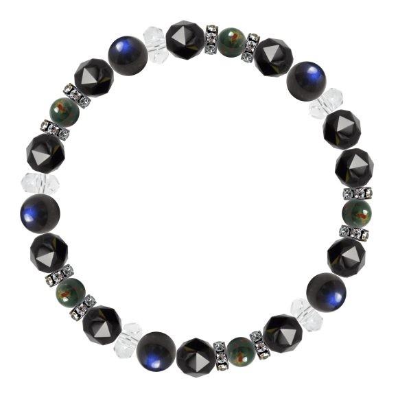 21セール プレゼ 誕生日 天然石 ブラッドストーン ブラックラブラドライト パワーストーン 3月 誕生石 安産 子宝 仕事運 ブラックラブラドライト ブラッドストーン ブレスレット メンズアクセサリー Albinofoundation Org