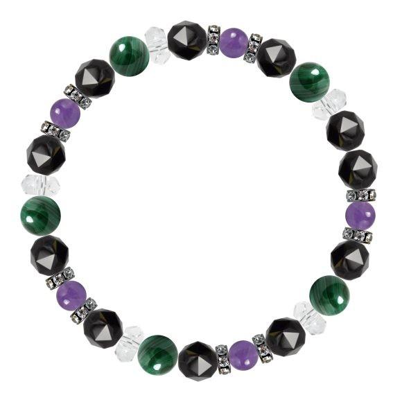 パワーストーン ブレスレット マラカイト・アメジスト 魔除け・厄除け 仕事運 誕生石 2月 恋愛成就 結婚運 |  | 01