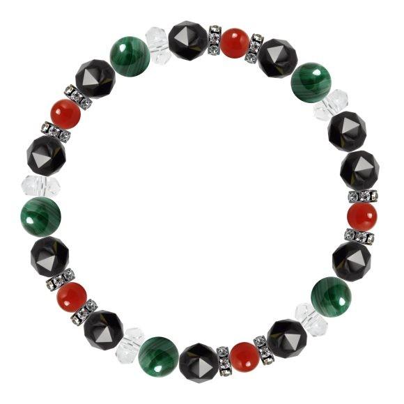 パワーストーン ブレスレット マラカイト・カーネリアン 魔除け・厄除け 仕事運 誕生石 7月 願望成就 |  | 01