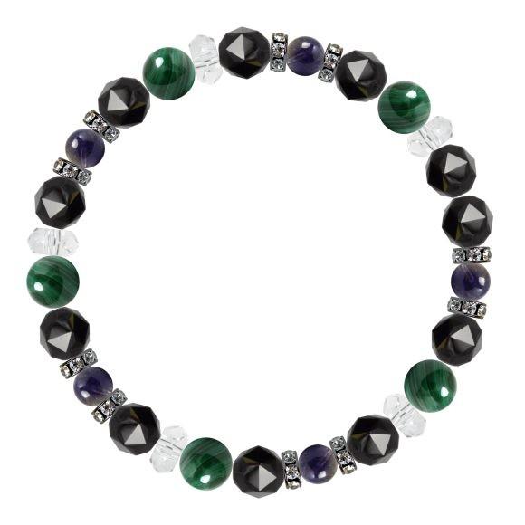 パワーストーン ブレスレット マラカイト・アイオライト 魔除け・厄除け 仕事運 結婚運 誕生石 3月 |  | 01