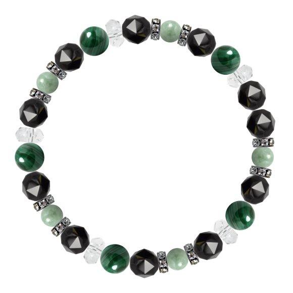 パワーストーン ブレスレット マラカイト・翡翠 魔除け・厄除け 仕事運 誕生石 5月 願望成就 |  | 01