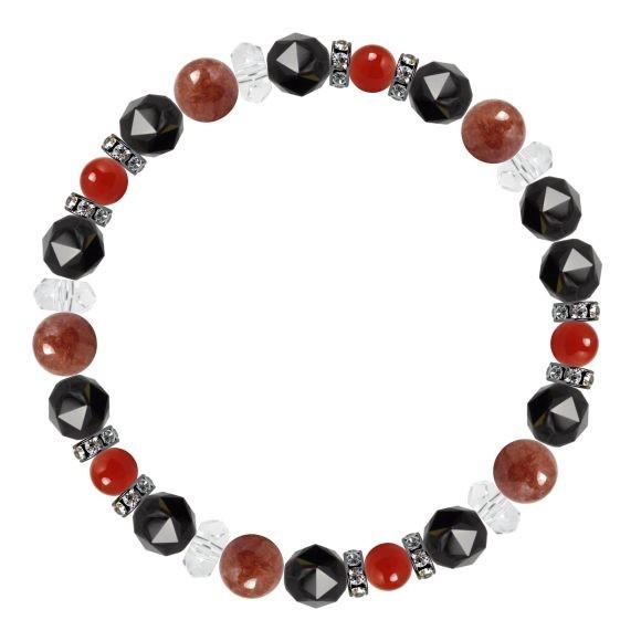 パワーストーン ブレスレット モスコバイト・カーネリアン 健康 癒し 仕事運 誕生石 7月 願望成就 |  | 01