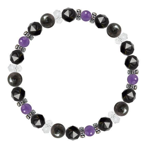 パワーストーン ブレスレット ヌーマイト・アメジスト 魔除け・厄除け 誕生石 2月 恋愛成就 結婚運 |  | 01