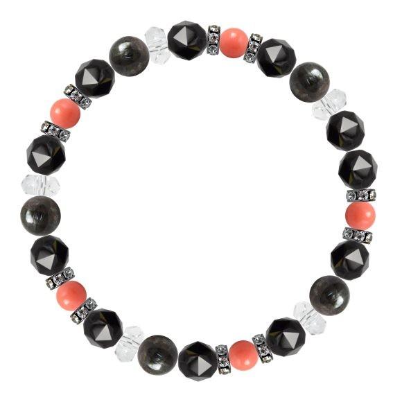 パワーストーン ブレスレット ヌーマイト・ピンクコーラル 魔除け・厄除け 安産・子宝 誕生石 3月 癒し |  | 01