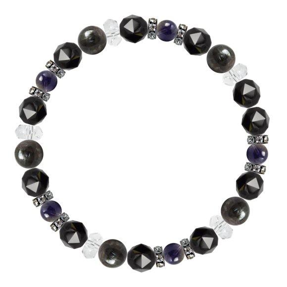 パワーストーン ブレスレット ヌーマイト・アイオライト 魔除け・厄除け 仕事運 結婚運 誕生石 3月 |  | 01