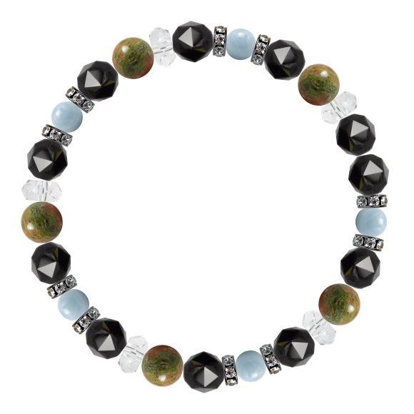 パワーストーン ブレスレット ユナカイト・アクアマリン 癒し 家庭円満 誕生石 3月 結婚運 |  | 01