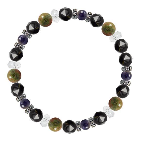 パワーストーン ブレスレット ユナカイト・アイオライト 癒し 仕事運 結婚運 誕生石 3月 |  | 01