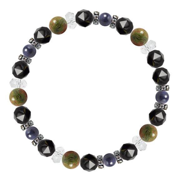 パワーストーン ブレスレット ユナカイト・サファイア 癒し 仕事運 金運 誕生石 9月 |  | 01