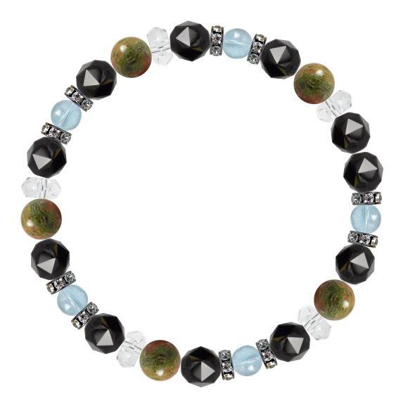 パワーストーン ブレスレット ユナカイト・ブルートパーズ 癒し 仕事運 縁結び 誕生石 11月 |  | 01