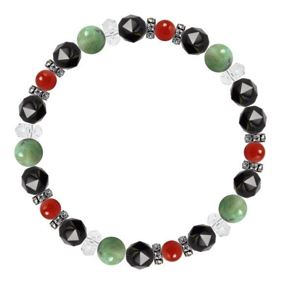 パワーストーン ブレスレット バリサイト・カーネリアン 癒し 願望成就 仕事運 誕生石 7月 |  | 01