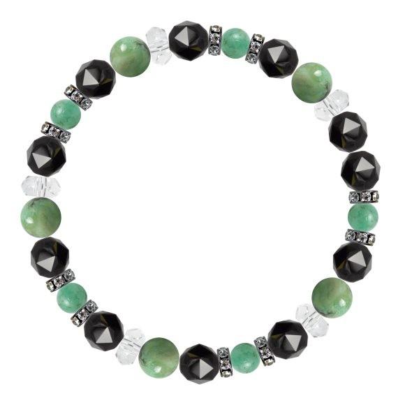 パワーストーン ブレスレット バリサイト・エメラルド 癒し 願望成就 恋人・夫婦円満 家庭円満 誕生石 5月 |  | 01