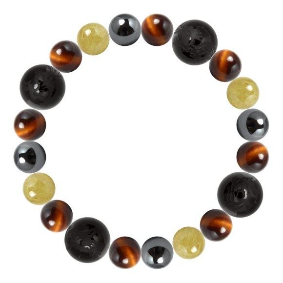 【ゴールドルチル&レッドタイガーアイ】パワーストーンブレスレット パワーストーン ブレスレット レッドタイガーアイ・ゴールド