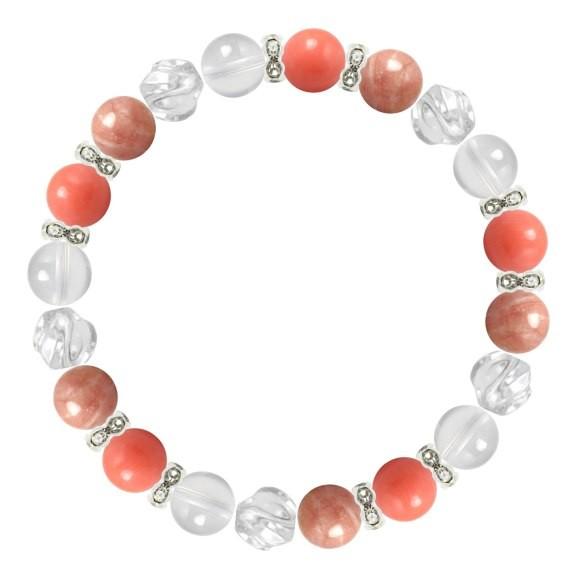 パワーストーン ブレスレット ピンクコーラル・インカローズ 安産