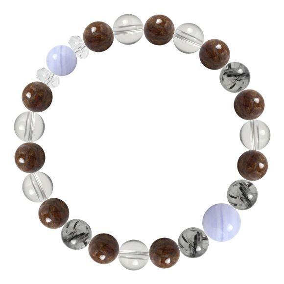 パワーストーン ブレスレット ブルーレースアゲート・ピーターサイト 人間関係 癒し 願望成就 |  | 01