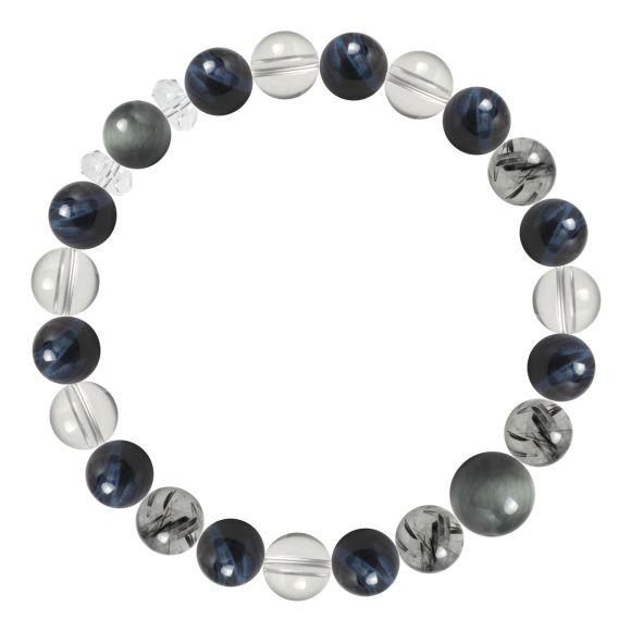 パワーストーン ブレスレット イーグルアイ・ブルータイガーアイ（ホークスアイ） 仕事運 願望成就 金運 |  | 01