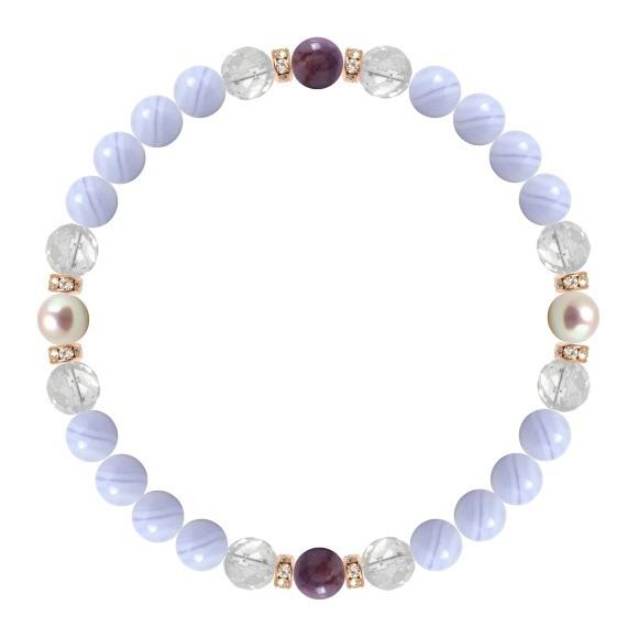 限定1本天然非加熱　高品質　日本産　ローズスギライト　ブレスレット 希少・トップクォリティ]ピンクスギライトブレスレット（約12.5