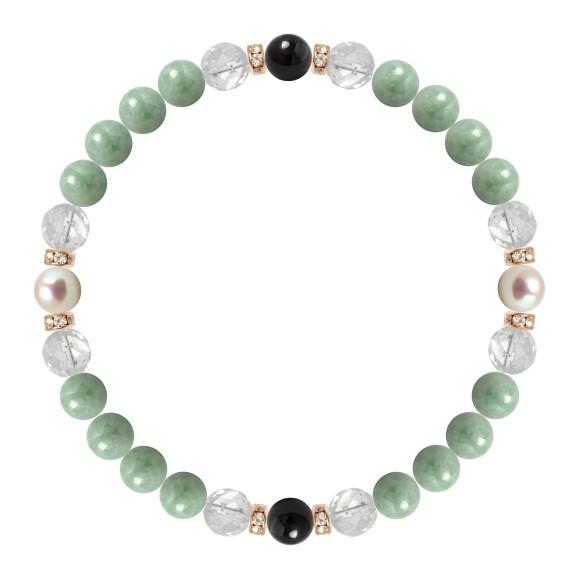 パワーストーン ブレスレット 翡翠・モリオン 仕事運 誕生石 5月 願望成就 魔除け・厄除け |  | 01