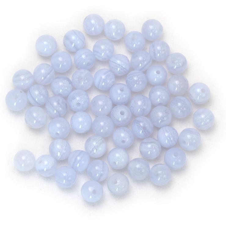 【粒売り/バラ売り】ブルーレースアゲート 4mm |  | 03