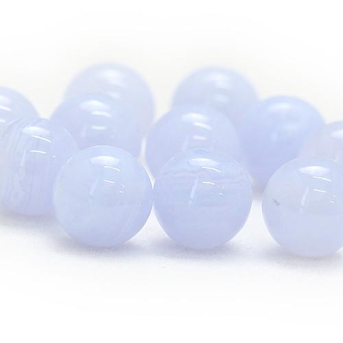 【粒売り/バラ売り】ブルーレースアゲート 6mm |  | 02