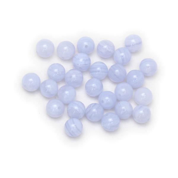 【粒売り/バラ売り】ブルーレースアゲート 6mm |  | 03