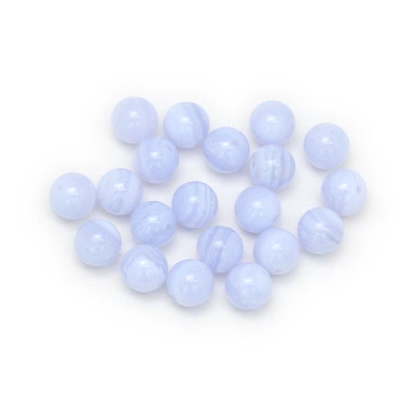 【粒売り/バラ売り】ブルーレースアゲート 8mm |  | 03