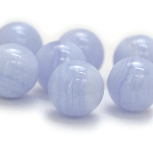 【粒売り/バラ売り】ブルーレースアゲート 10mm |  | 02