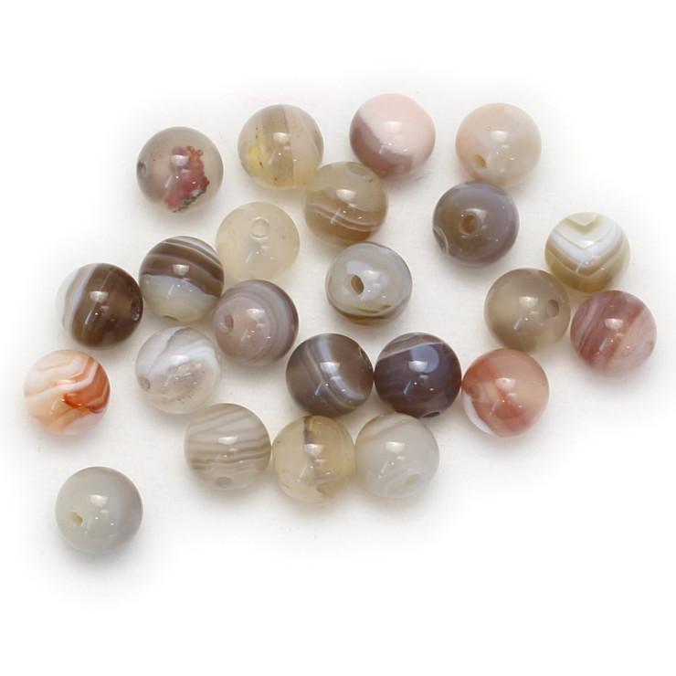 【粒売り/バラ売り】ボツワナアゲート 6mm |  | 02