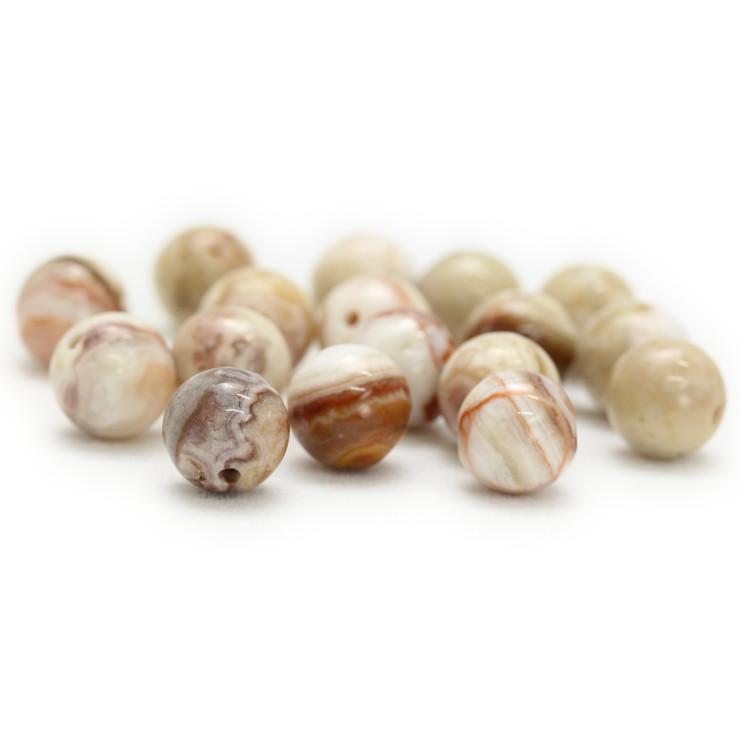 【粒売り/バラ売り】クレイジーレースアゲート 8mm |  | 01