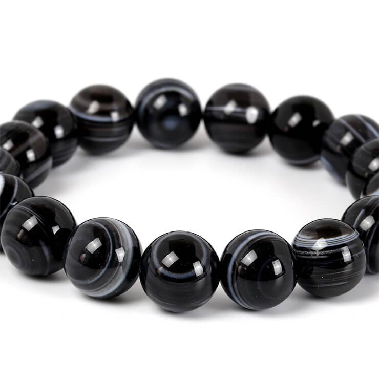 天眼石（アイアゲート）12mm シンプルブレスレット |  | 02