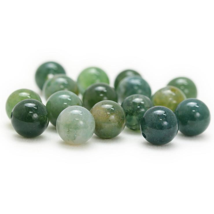 【粒売り/バラ売り】モスアゲート 8mm |  | 01