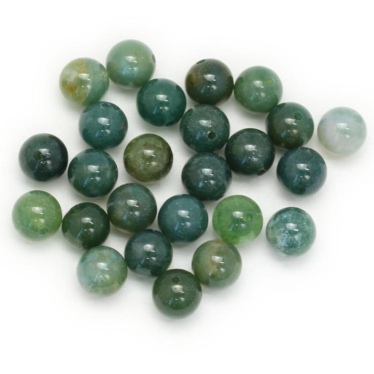 【粒売り/バラ売り】モスアゲート 8mm |  | 02