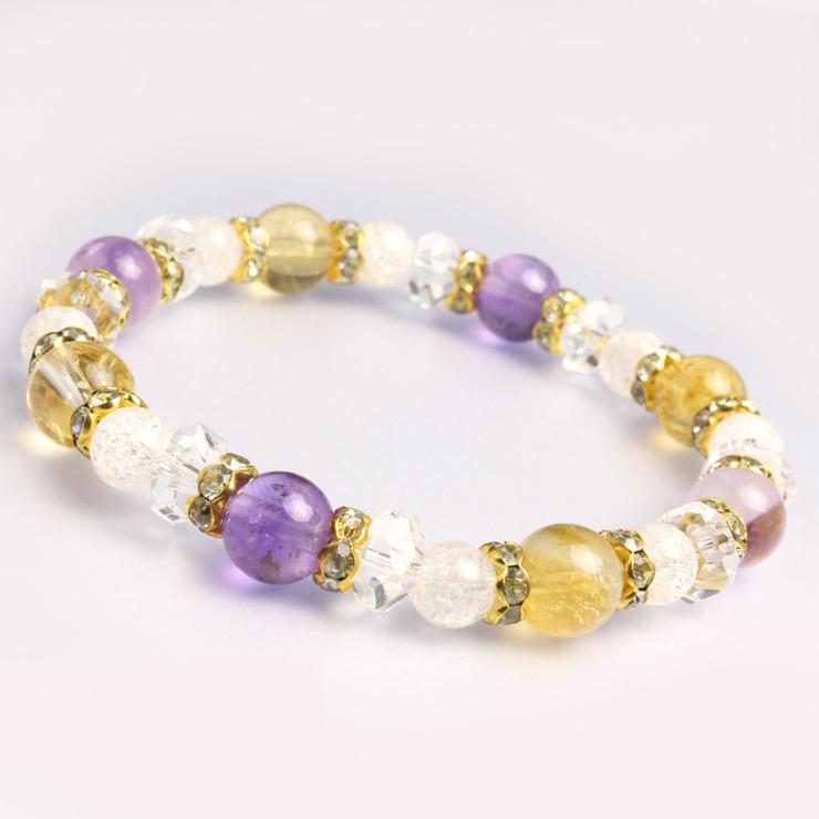 アメジスト・シトリン デザインブレスレット | 