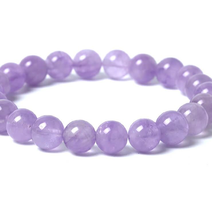 ラベンダーアメジスト8mm シンプルブレスレット |  | 02