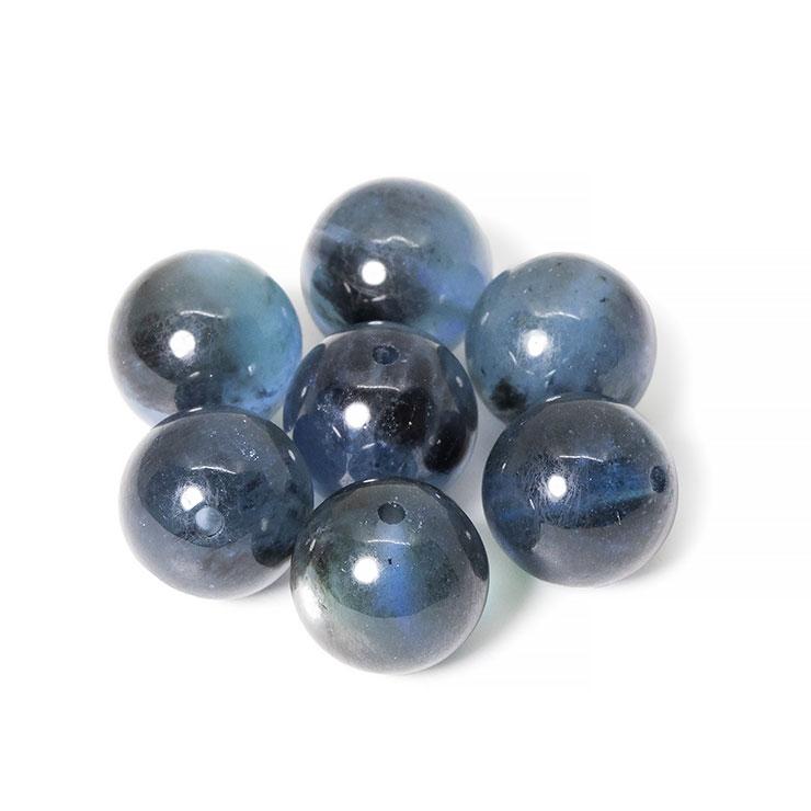 【粒売り/バラ売り】ブラックスターアクアマリン 8mm | 