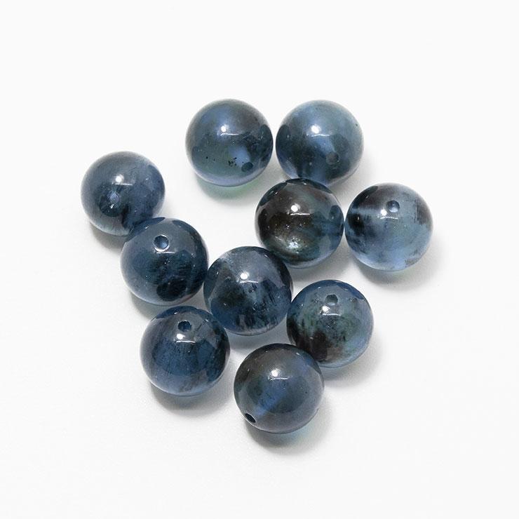 【粒売り/バラ売り】ブラックスターアクアマリン 8mm |  | 02