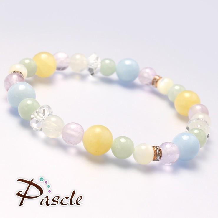 アラゴナイト・アクアマリン デザインブレスレット |  | 01