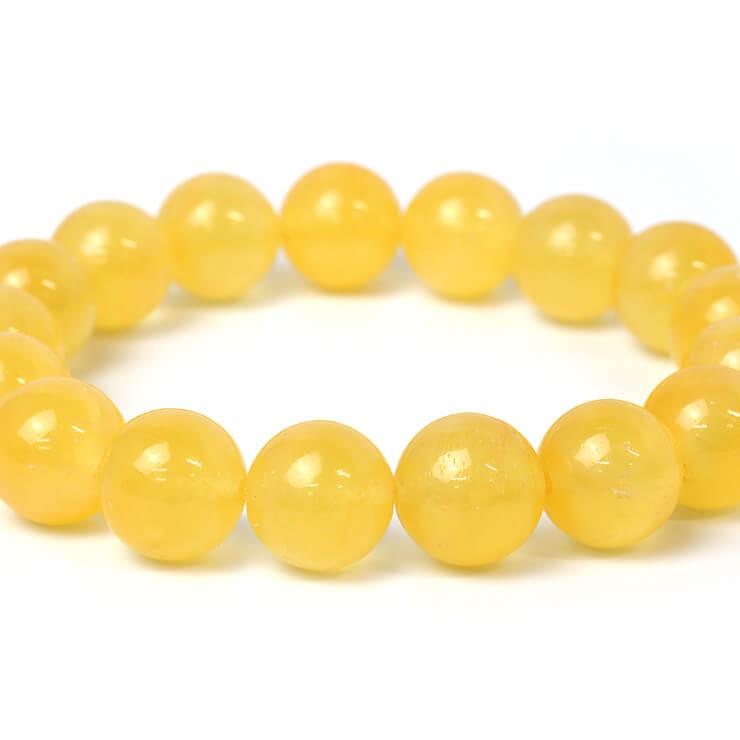 アラゴナイト12mm シンプルブレスレット |  | 02